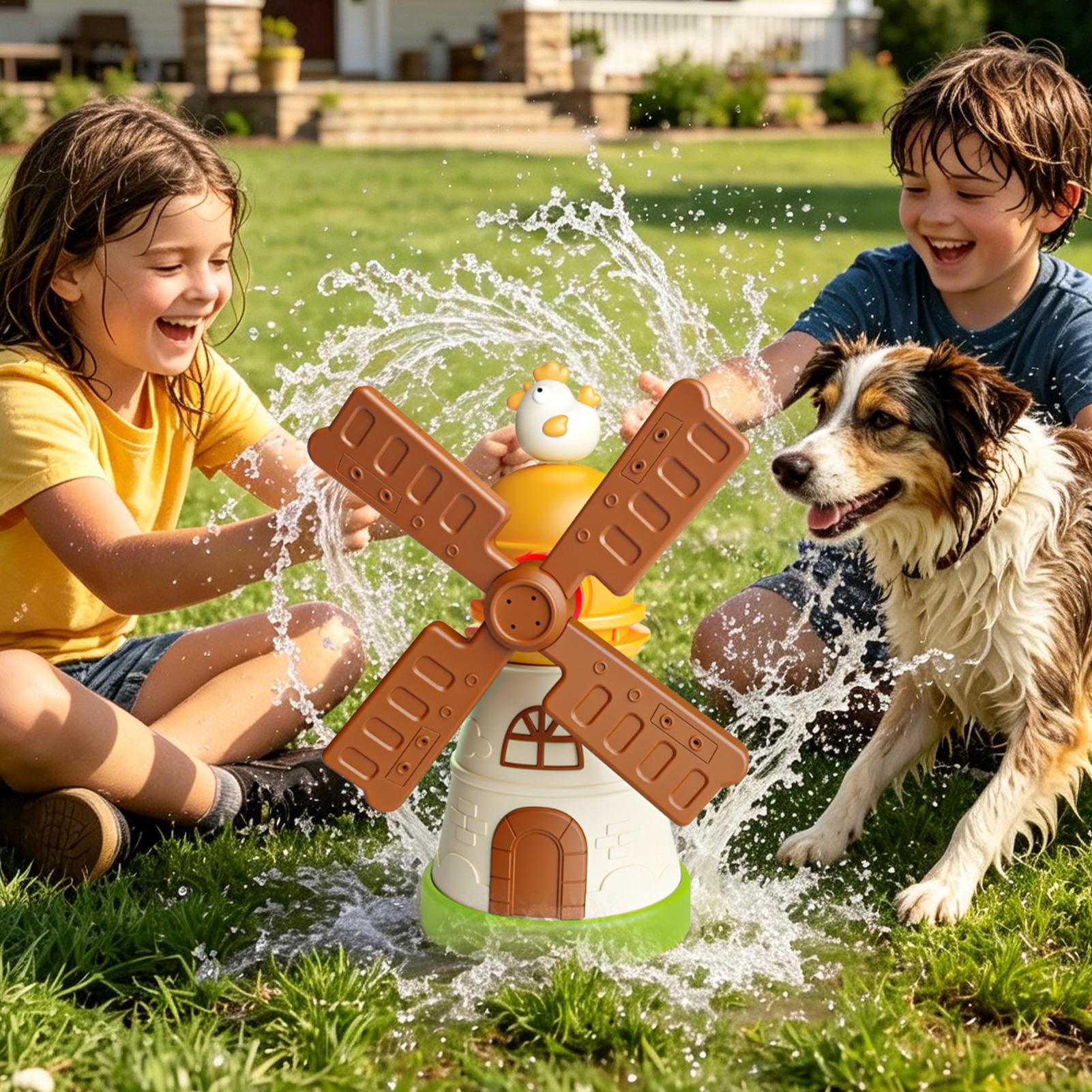 لعبة رشاش مياه دوارة للأطفال ع - مراجعة Kids Yard Toys وسعره
